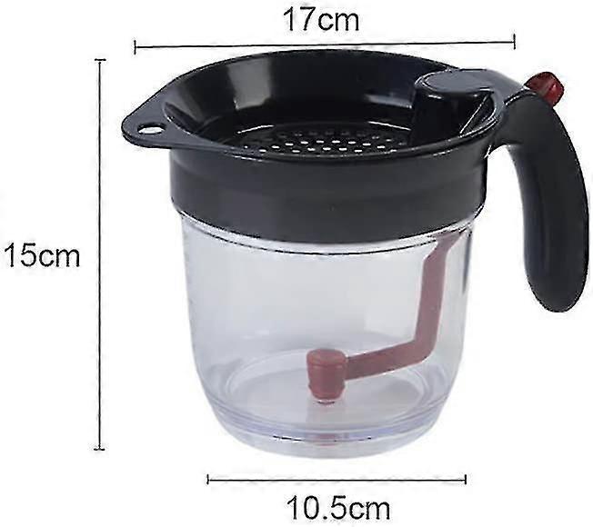 Fat Separator, Plastic Jug With Integrated Sieve And Measuring Scale