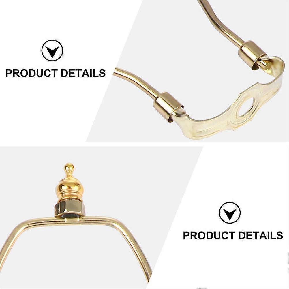 Lamp Harp Bracket Alloy Plating Horn Frame for Lamps 2Pcs Assorted Color