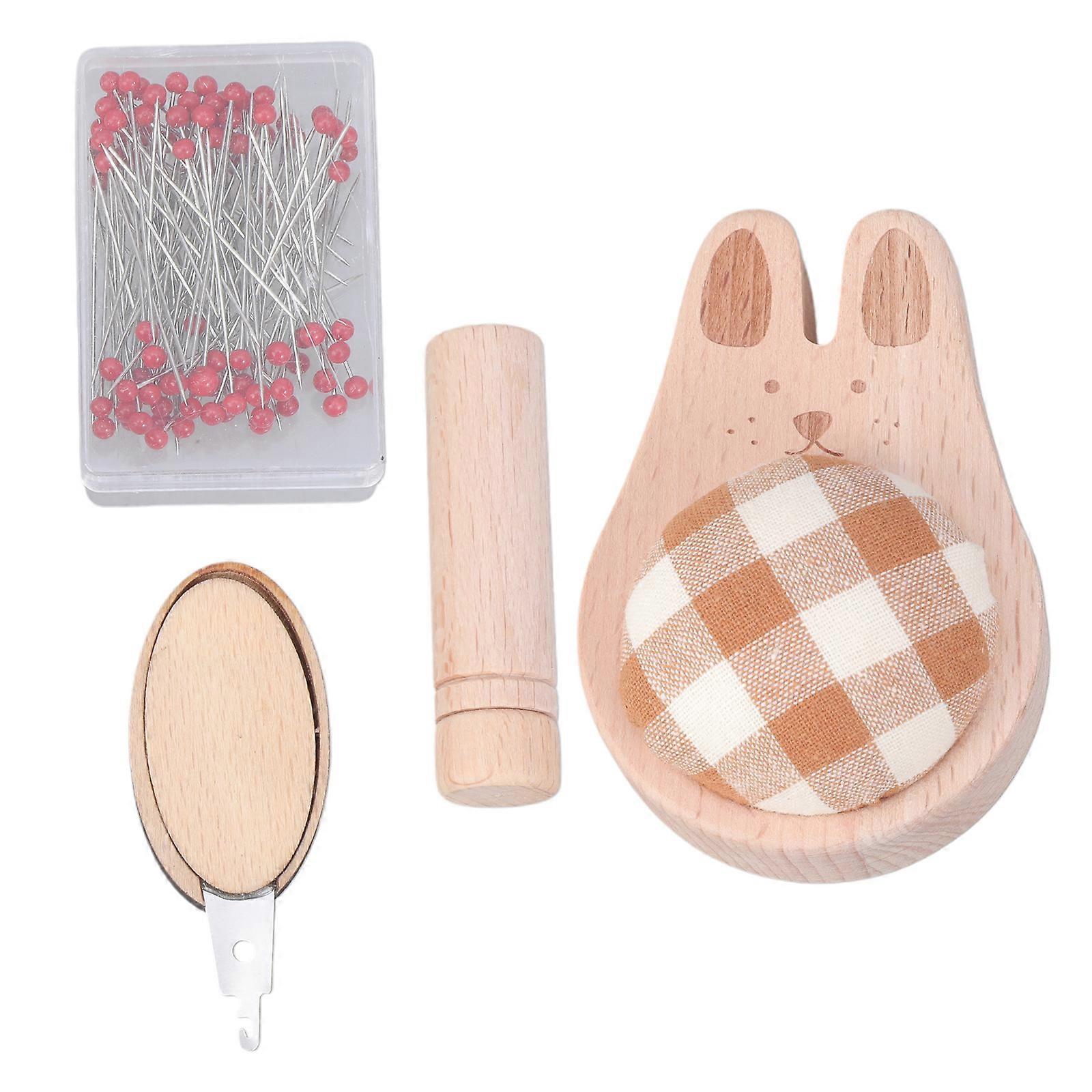 Soft Plush Silk Thread Sewing Cushion with 100 Assorted Pins for DIY Projects and Fabric Crafts  Yellow