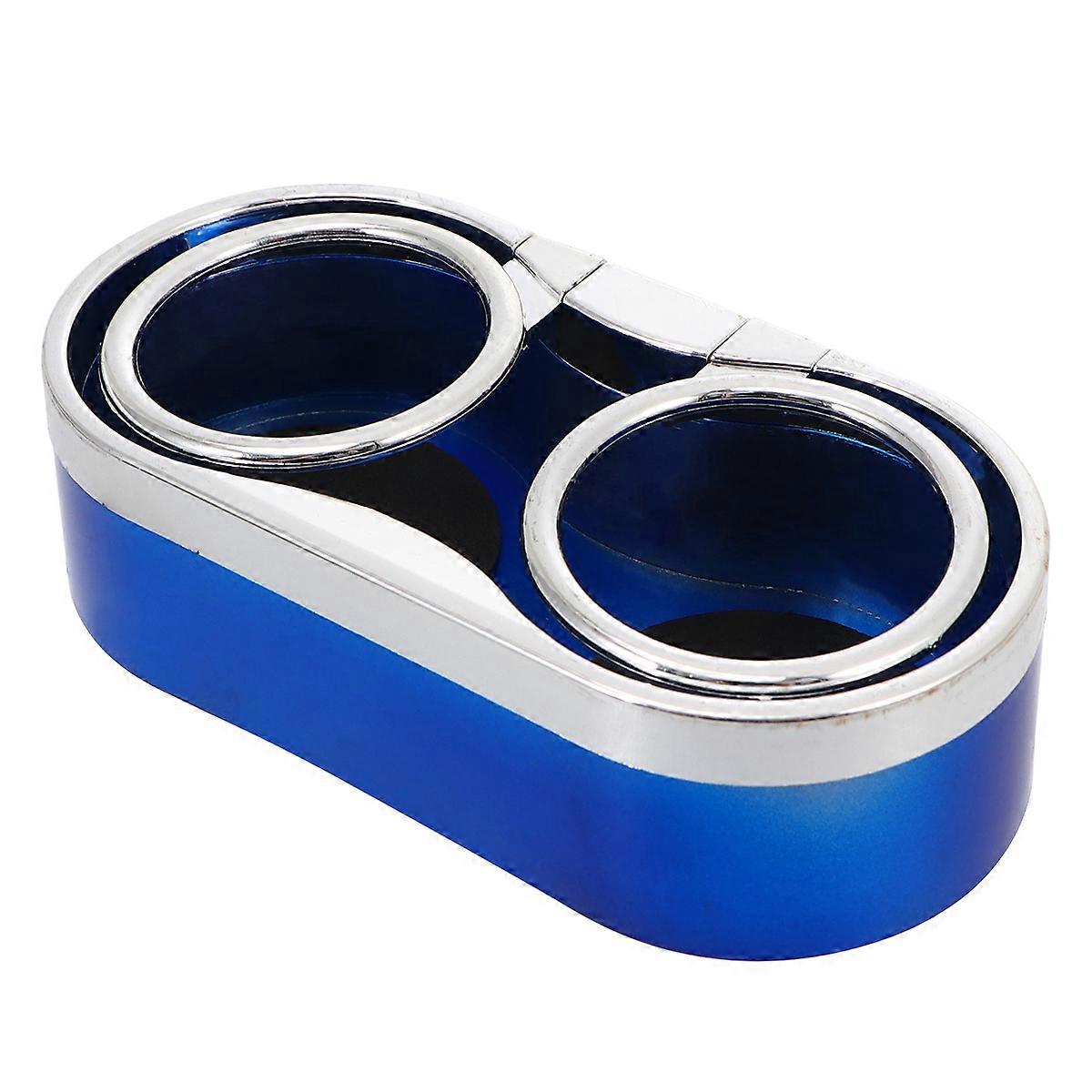 1Pc  Multi-function Double-Cup Holder Automobile Water Drink Rack(Black)