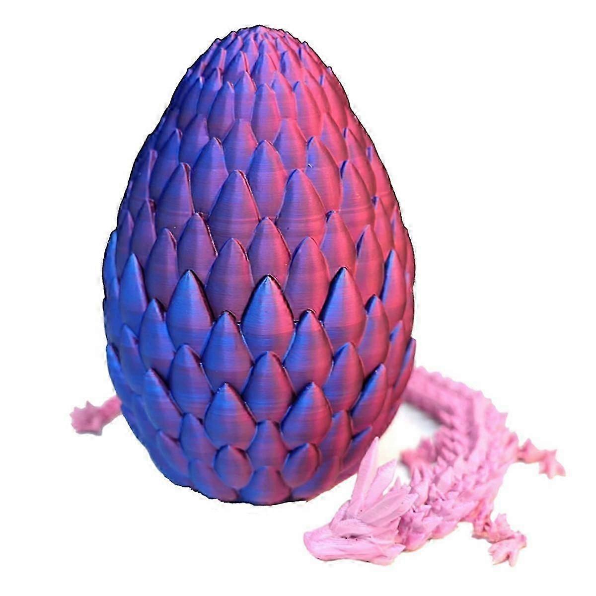 Ornements surprise en forme d’oeuf de dragon, dragon nacré flexible, cadeau imprimé en 3D pour les enfants et les amis