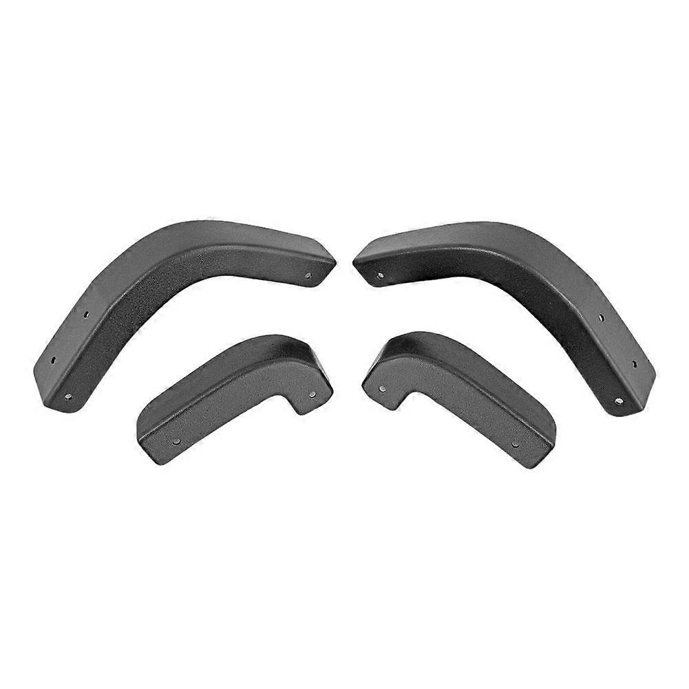 Rough Country Mud Flap Delete Kit For 2019-2024 Chevy Silverado 1500 Easy No Drill Installation UV Protected Durable Tri Blend ABS