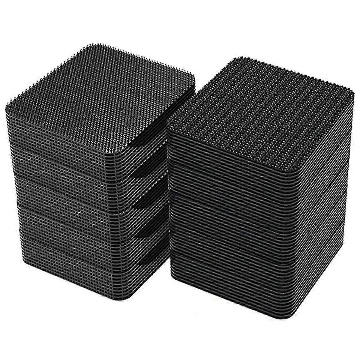 80Set Double Faced High Adhesive Fixing Stickers Carpet Pad Dashboard Mat Fixed Home Floor Anti Skid Tape Sticker, A