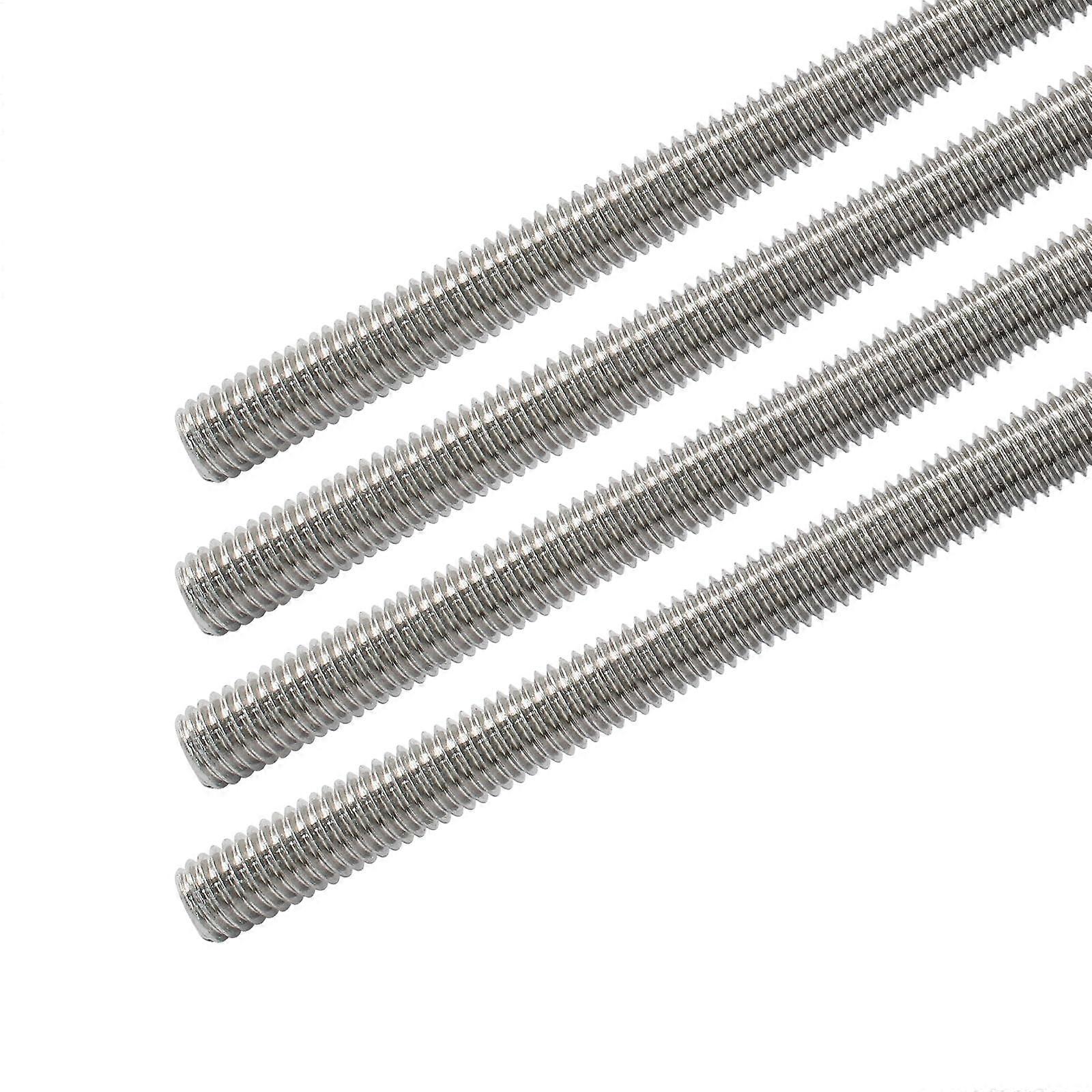 A set of 4 M10 x 150 mm fully threaded studs, right-hand threaded studs, made of 304 stainless steel, fully threaded studs.