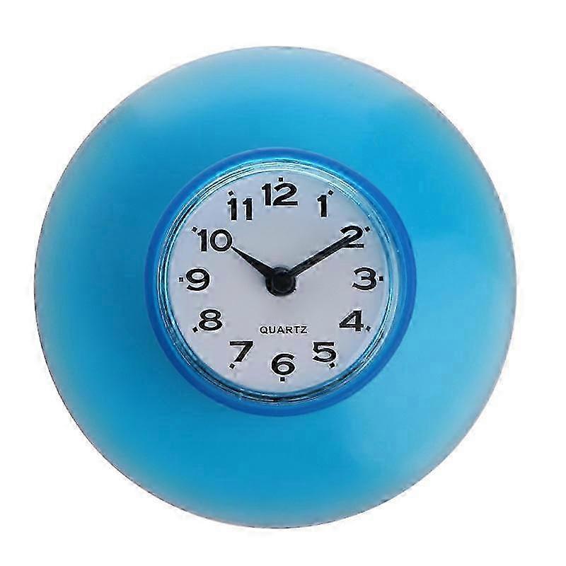 Shower Mirror with Suction Wall Clock and Waterproof Timer for Bathroom