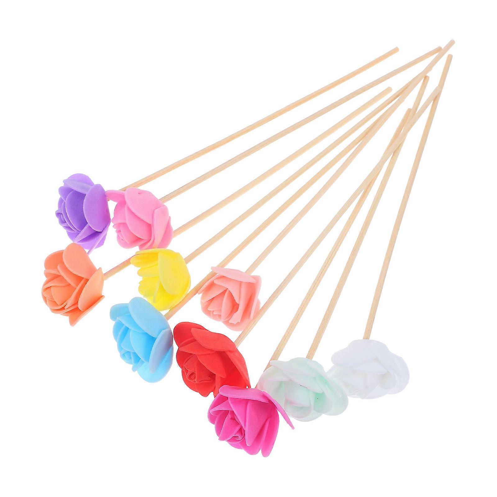 Fragrance Diffuser Wood Sticks for Home 10Pcs Simulation Dried Flower Rods
