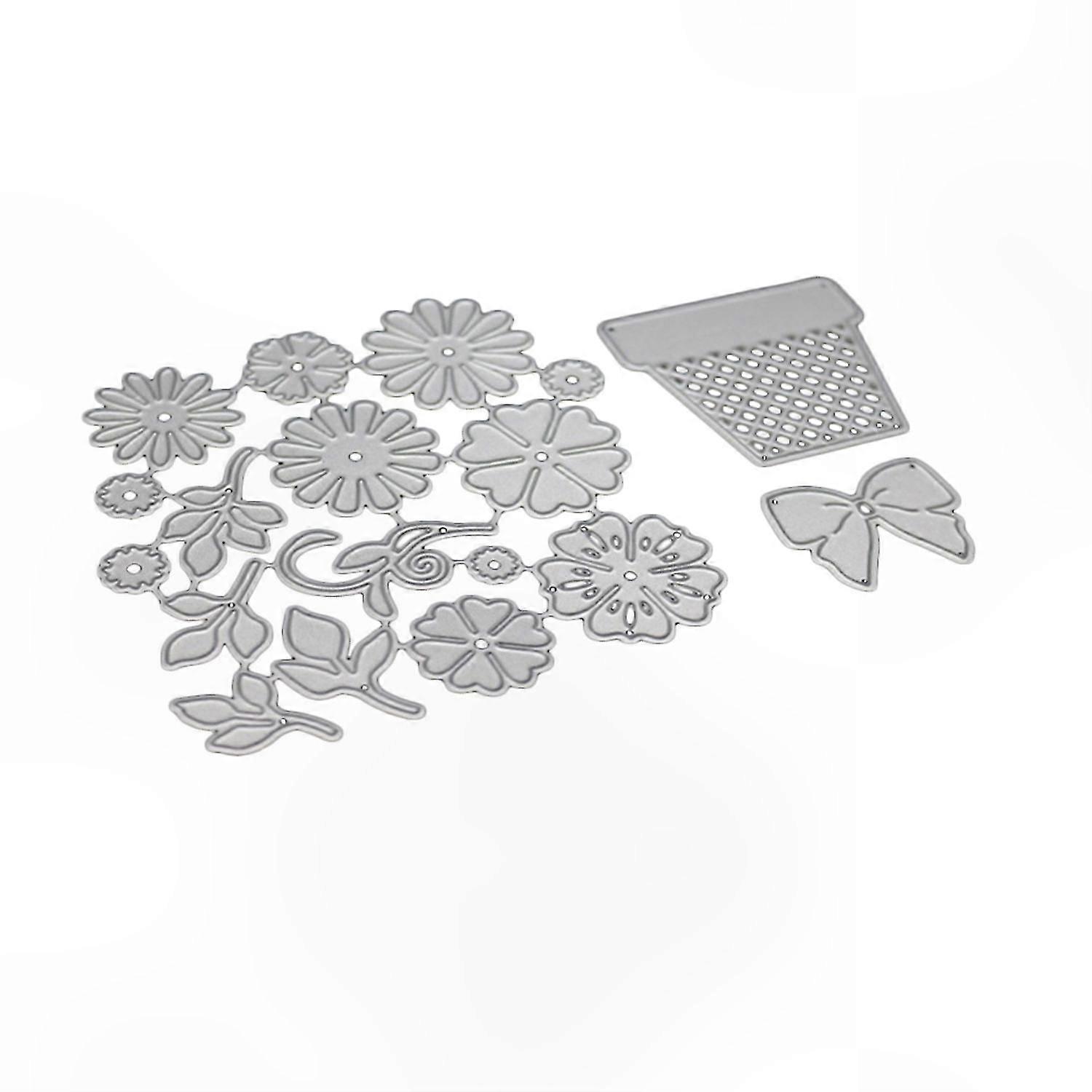 Butterfly Flower Embossing Stencil for Home Decor