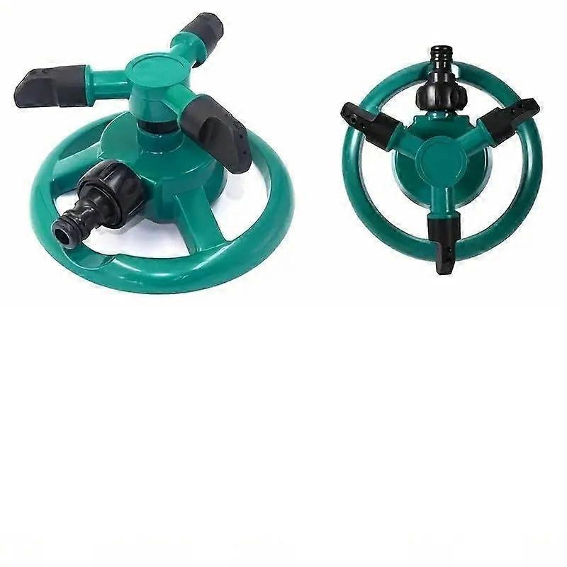 Garden Sprinkler 2 Pack 360° Automatic Rotating Lawn Irrigation for Even Water Distribution