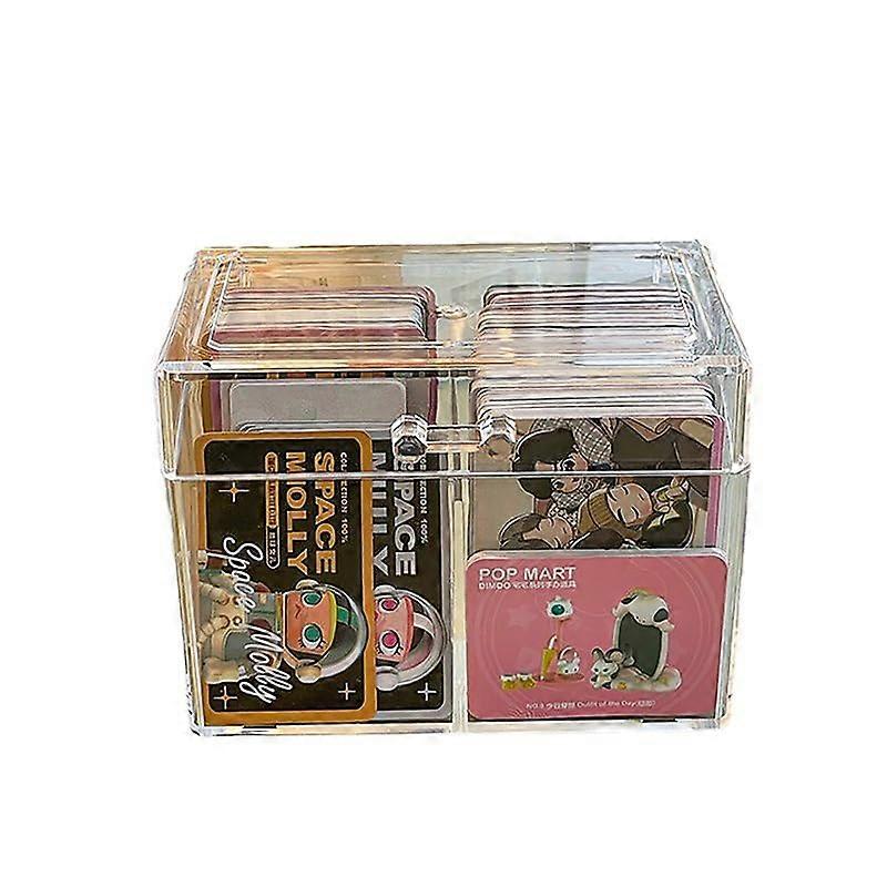 Photocard Storage Box Transparent Photo Card Case Card Storage Organizer Plastic Storage Box Clear02