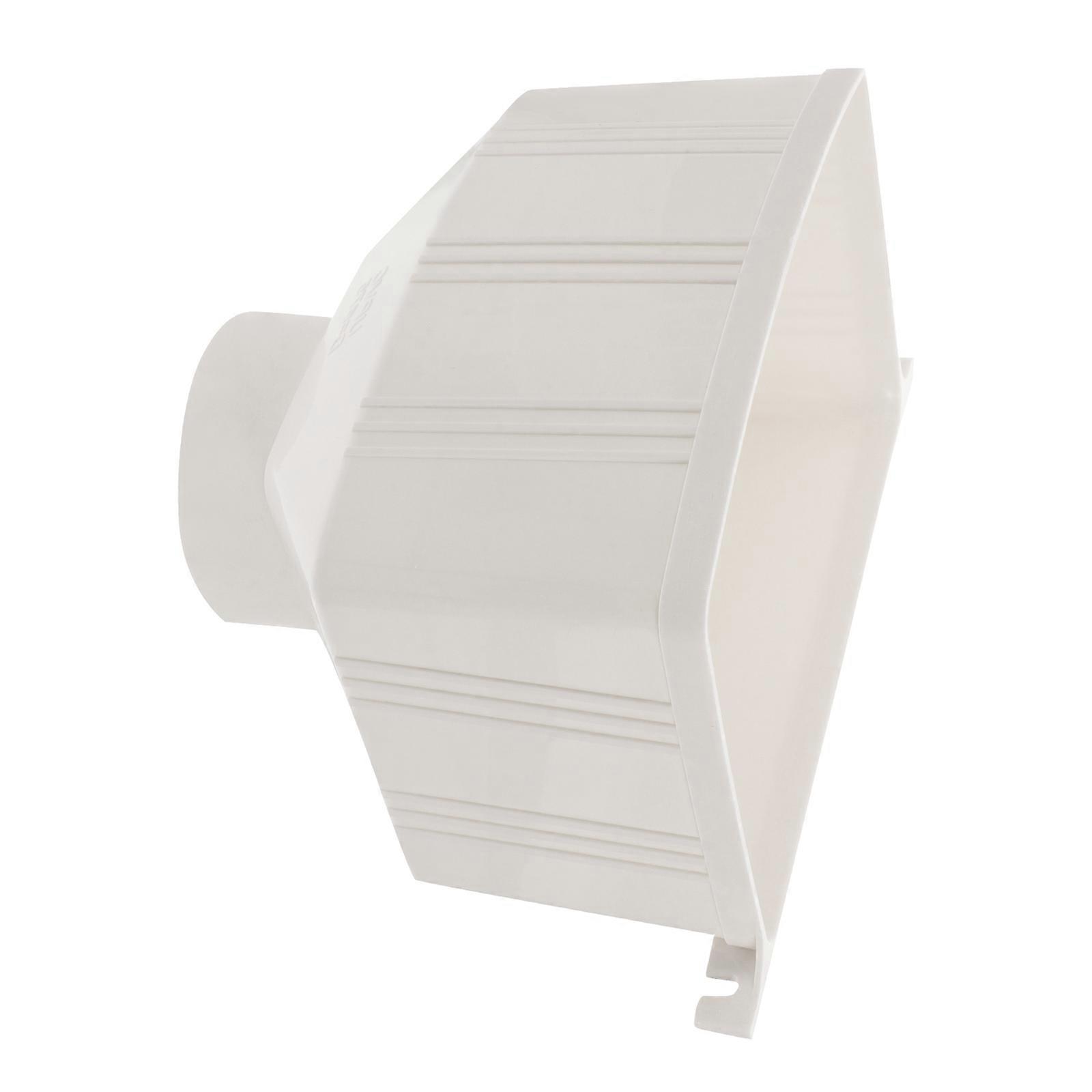 White Plastic Downspout Strainer for Home Use Durable and Easy to Install with Excellent .5 inches