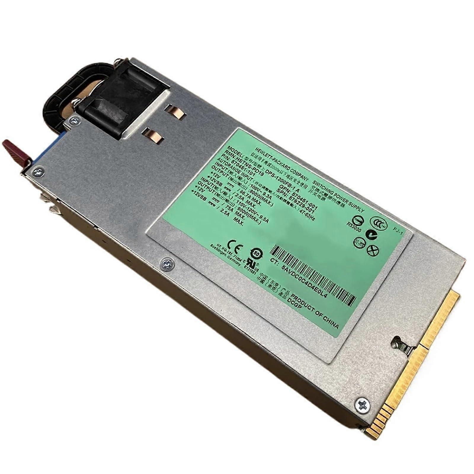 1200W Server Power Supply HSTNSPD19 570451001 12V 100A  Power Output for HP DL580 G7