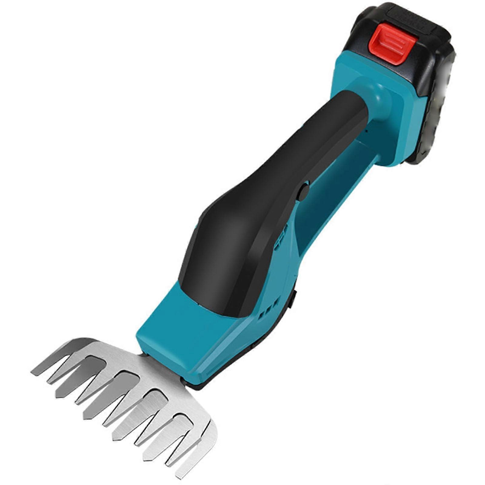 Cordless Grass and Hedge Trimmer 2 in 1 Lightweight Low Noise Stainless Blades for Garden