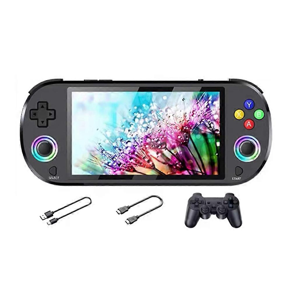 M22 Pro Retro Game Console 64GB 5.0 Inch IPS Display RGB LED Joystick Support LINUX/Emelec 4.3 for PS1 Video Player A