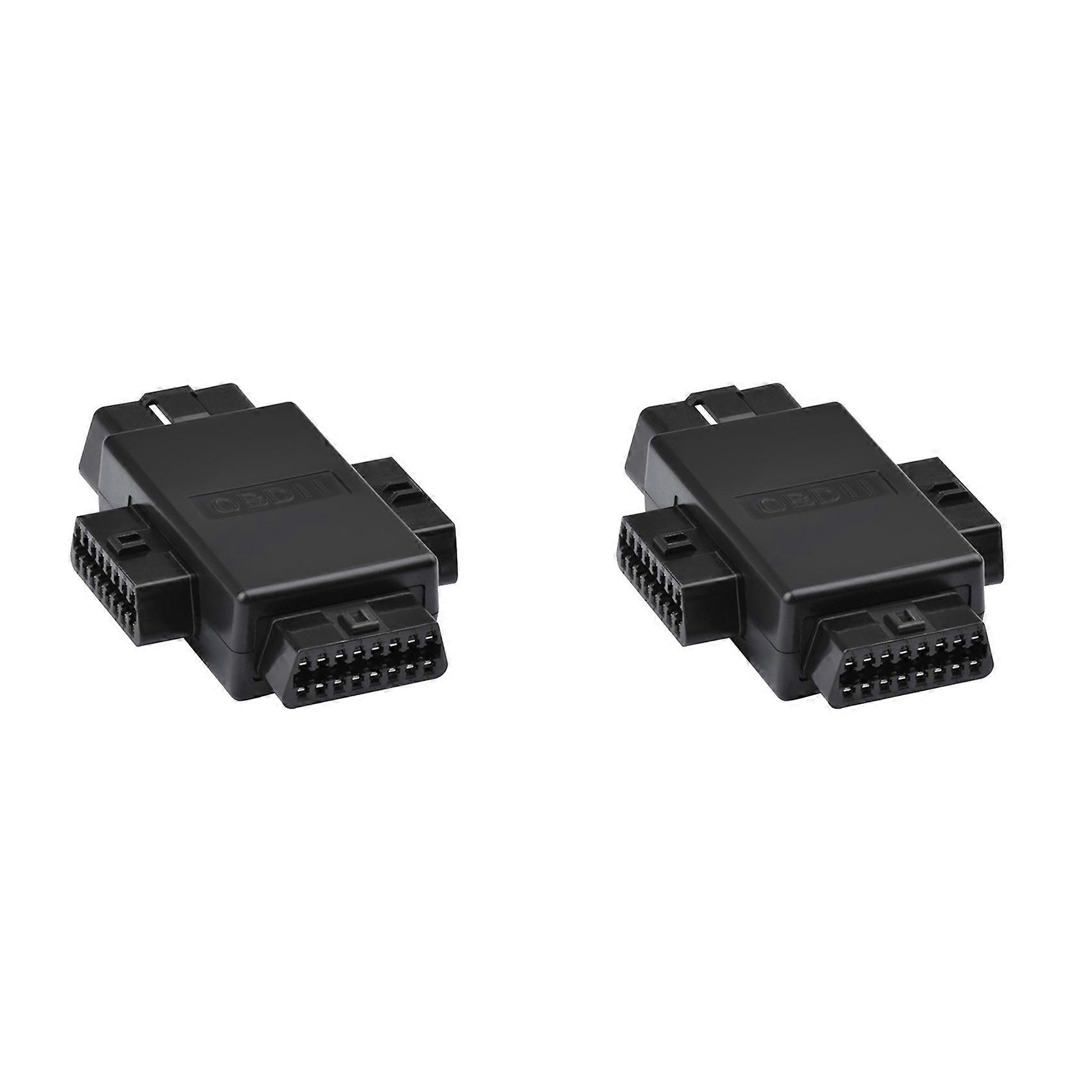 2X Switch OBD2 OBDII Full 16 Pin, 1 to 3 OBD Cable Splitter Swtich Converter Adapter for Diagnostic Extender Tool