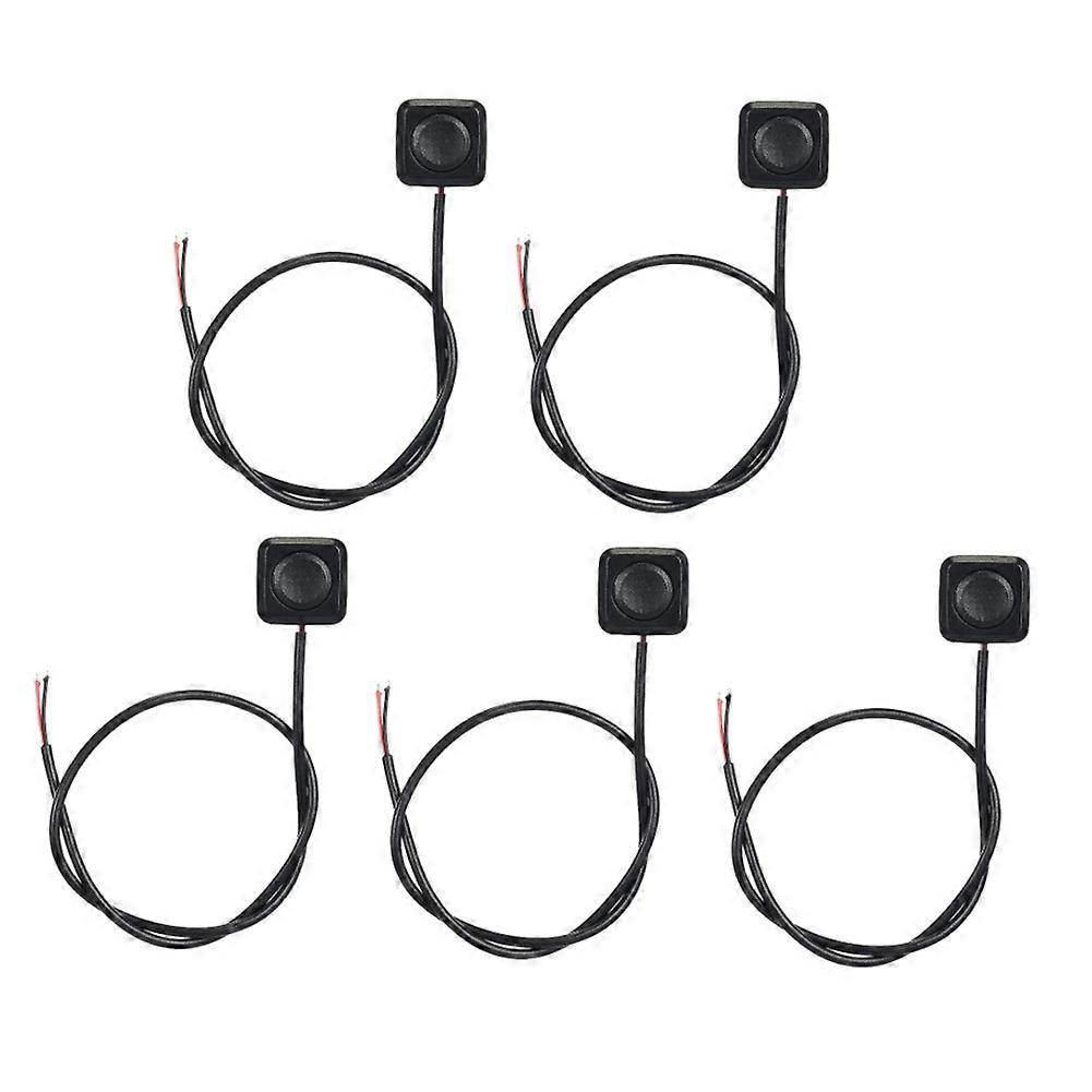 5Pcs Momentary Switch Momentary Push Button ON Off Switch 12V 24V Surface Mount Mini Button Switch