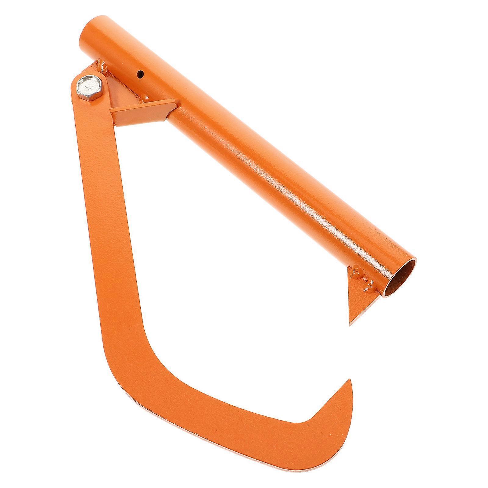 Red Metal Log Cant Hook Tool for Timber Pulling Heavy Duty Use