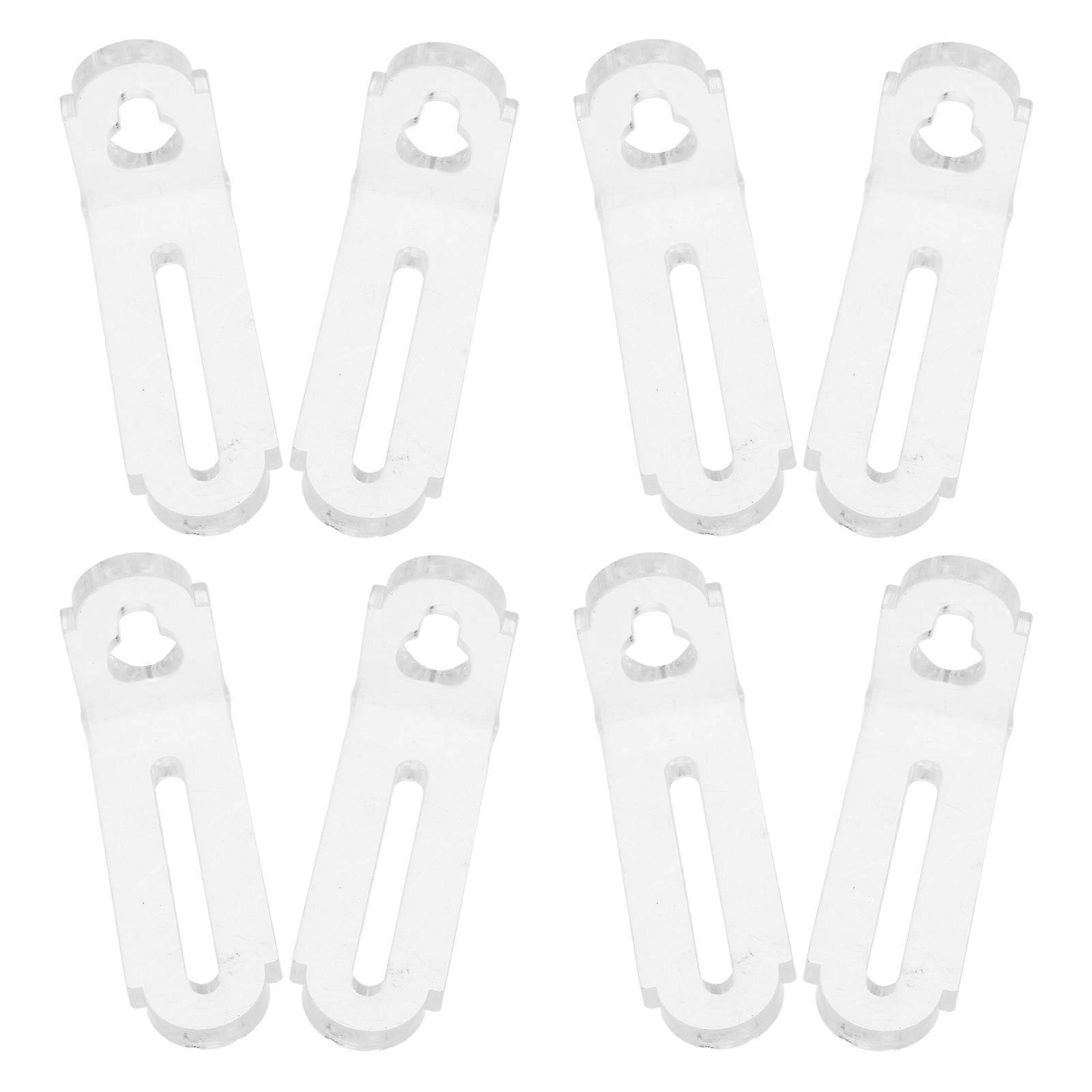 Acrylic Corner Brackets for Furniture Stability with 8Pcs Clear Support Braces