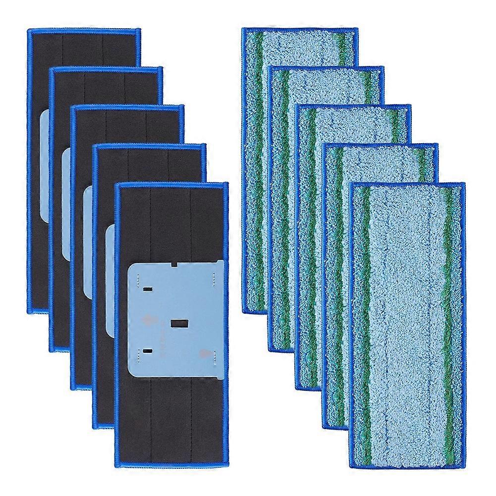 10 Pack Mop Pad for Jet M6 Ultimate Robot Mop,Washable Microfiber Replacement Cleaning Pad