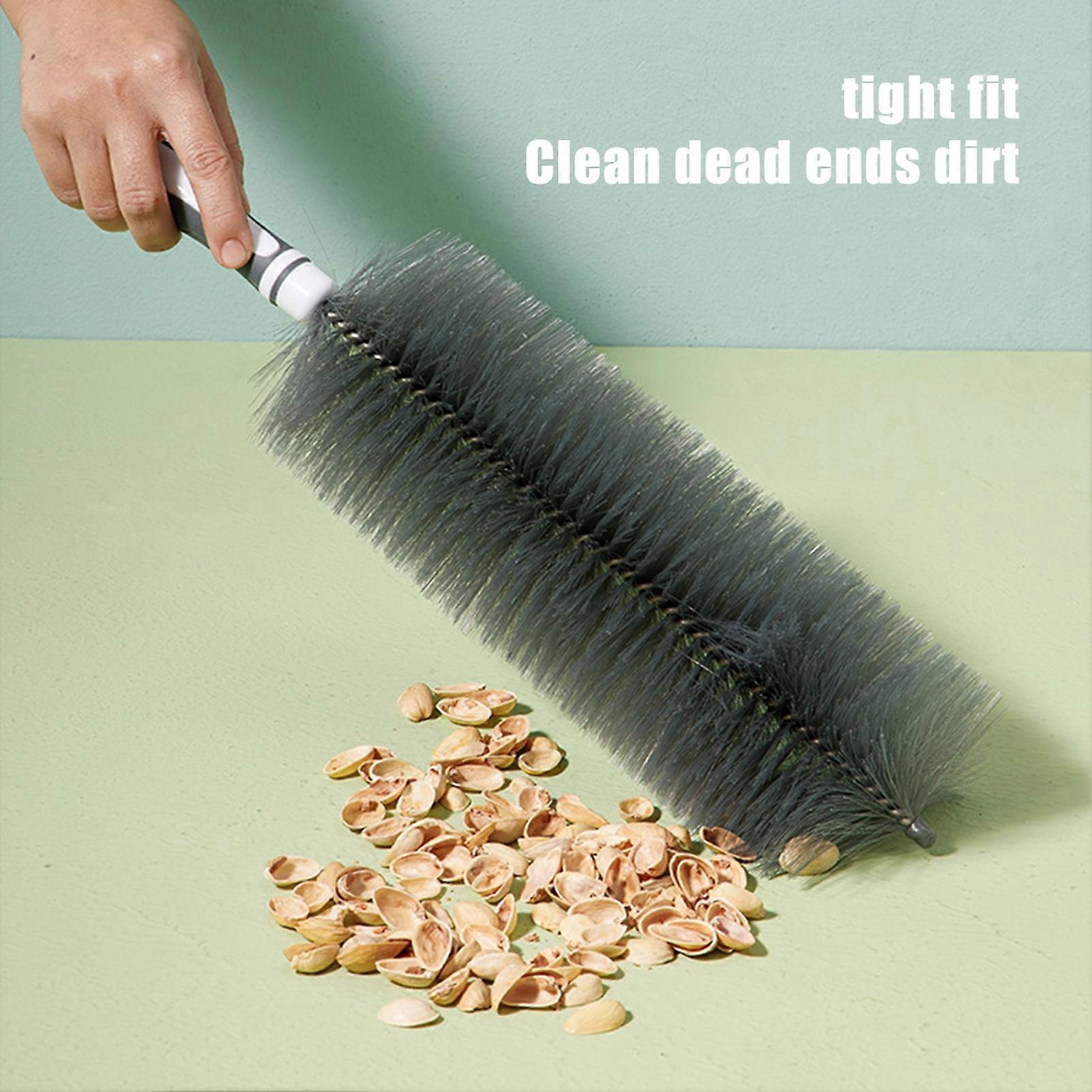 SUSUchens Fan Cleaning Brush, Soft Bristles Microfiber Duster, Flexible Washable Anti-Static Design for Electric Fan Gap Cleaning, Blue