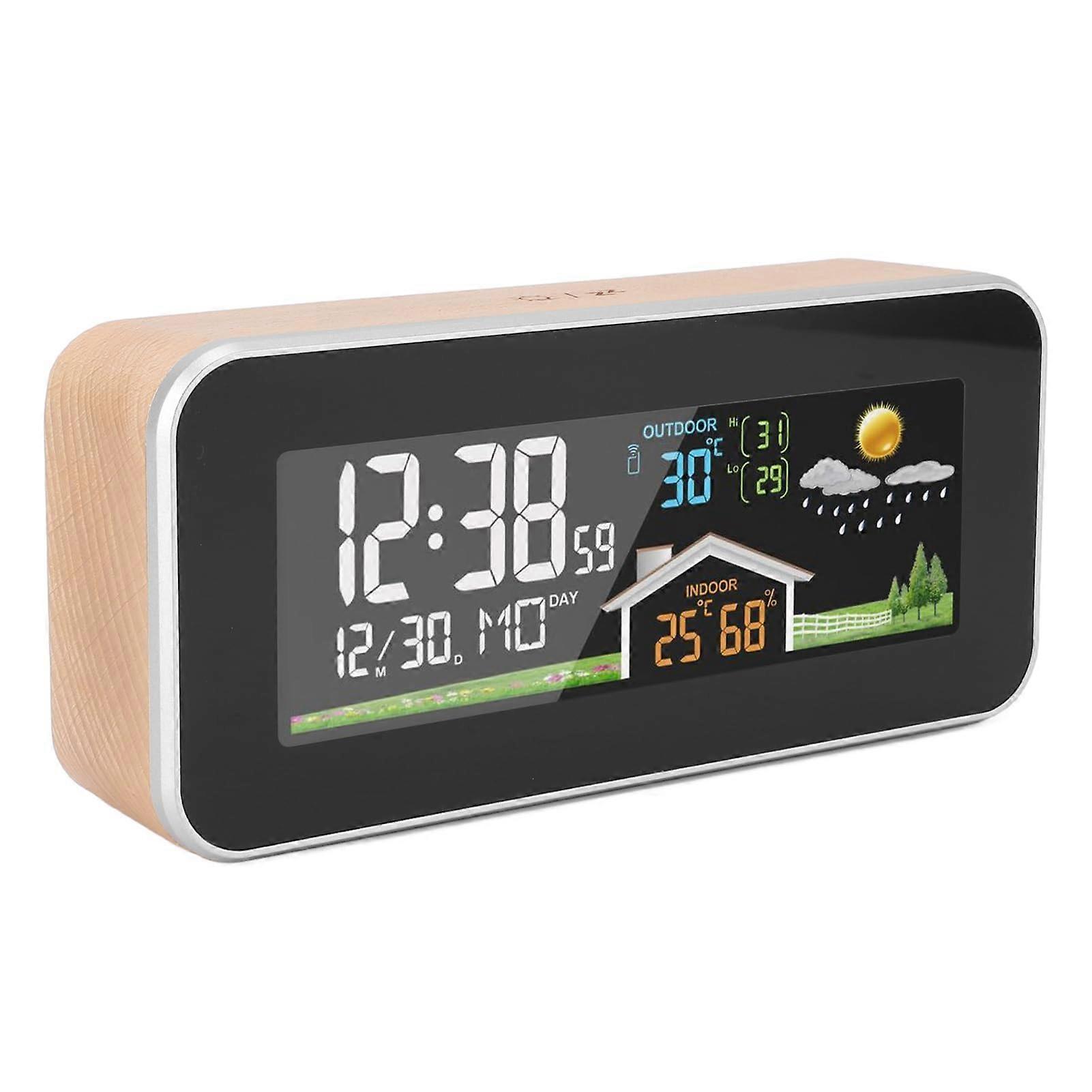 Digital Weather Station with Accurate Forecast, Color Display, Wireless Indoor Outdoor Thermometer Hygrometer