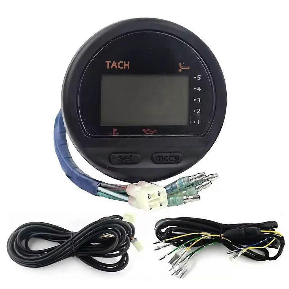 6Y5-8350T-01 Digital Multi-Function Tachometer Gauge with Harness for 225HP 250HP Outboard Engine