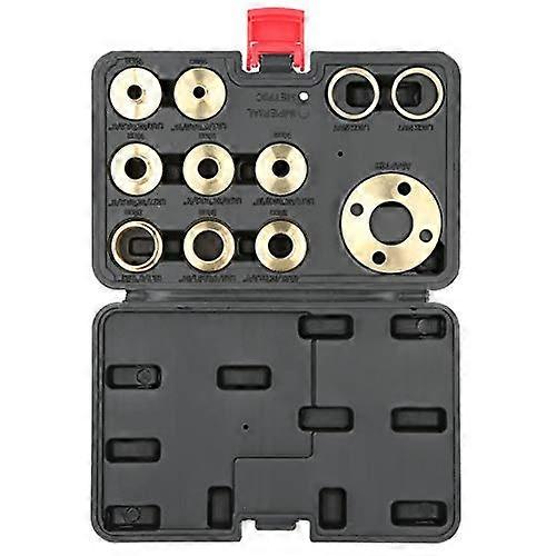 11pcs Brass Router Template Guide Kit for Woodworking, Precision Bushing Set with Storage Case
