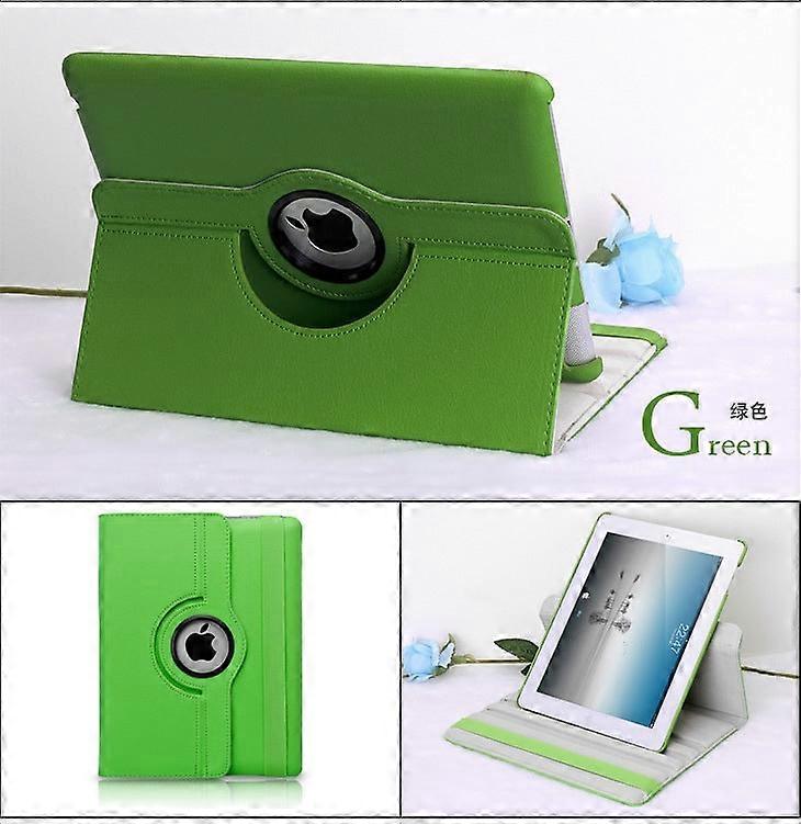 Case For Ipad 2019 Mini 5/mini 4 Green Lychee Texture Rotating Leather