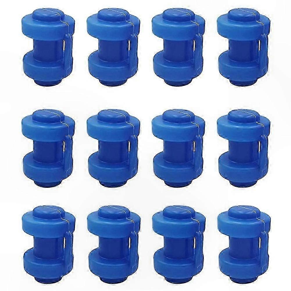 12 Pack Trampoline End Caps, 25mm Size for Safety Net Attachment to Net Poles