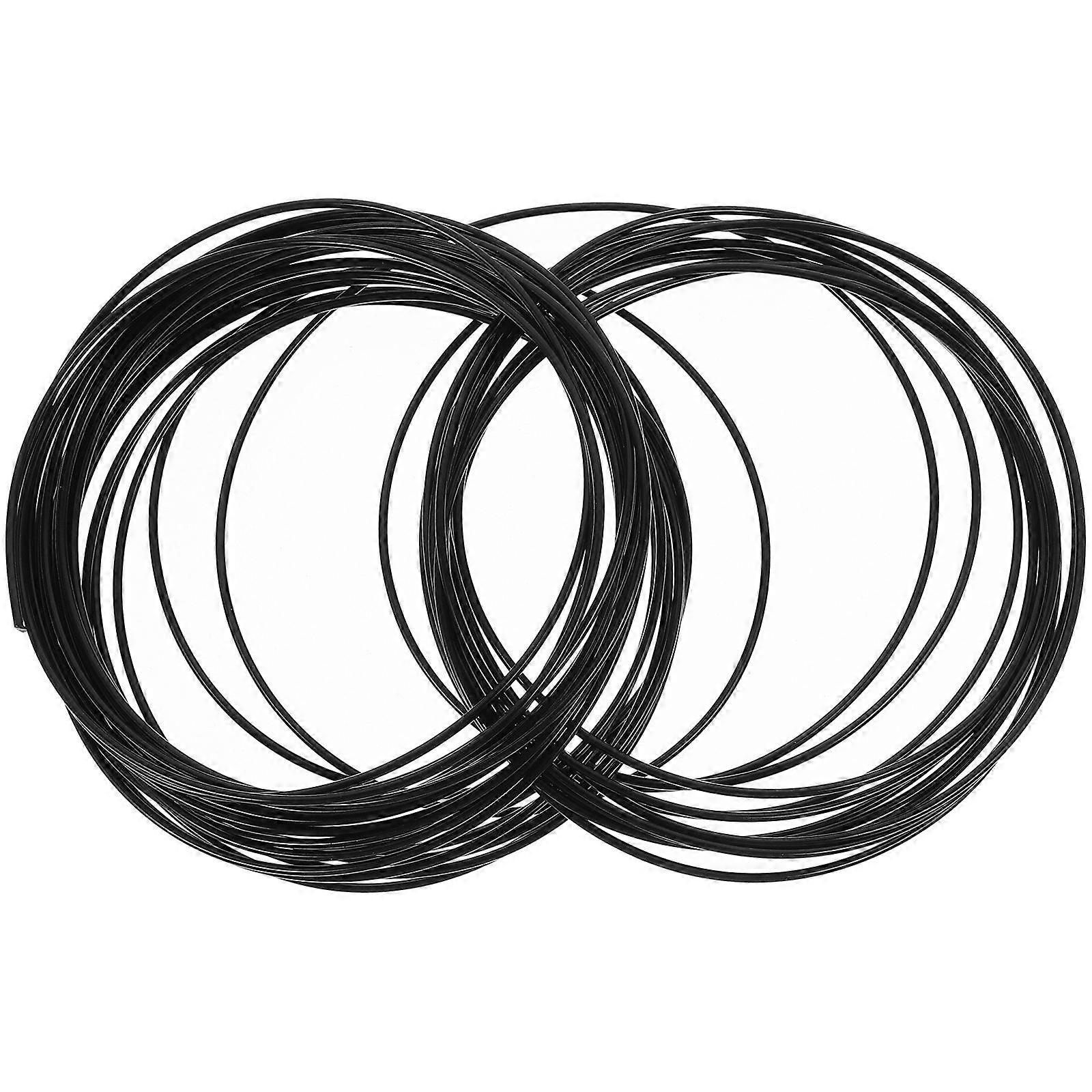 3D Printing Materials 2Pcs ABS Filament 1.75mm Diameter Black For 3D Printer 3D Printing Low Shrinkage