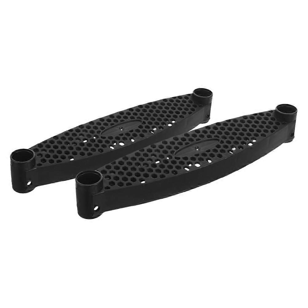 Black Ladder Pads 2Pcs Plastic for Trampoline Ladder Step Replacement