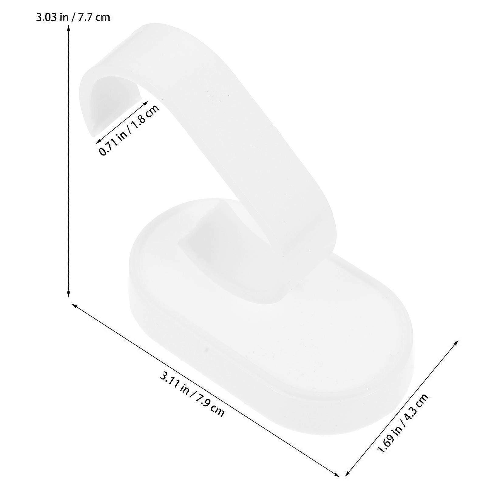 Hand Watch Display Stand for Display 10Pcs Plastic Watch Holders White