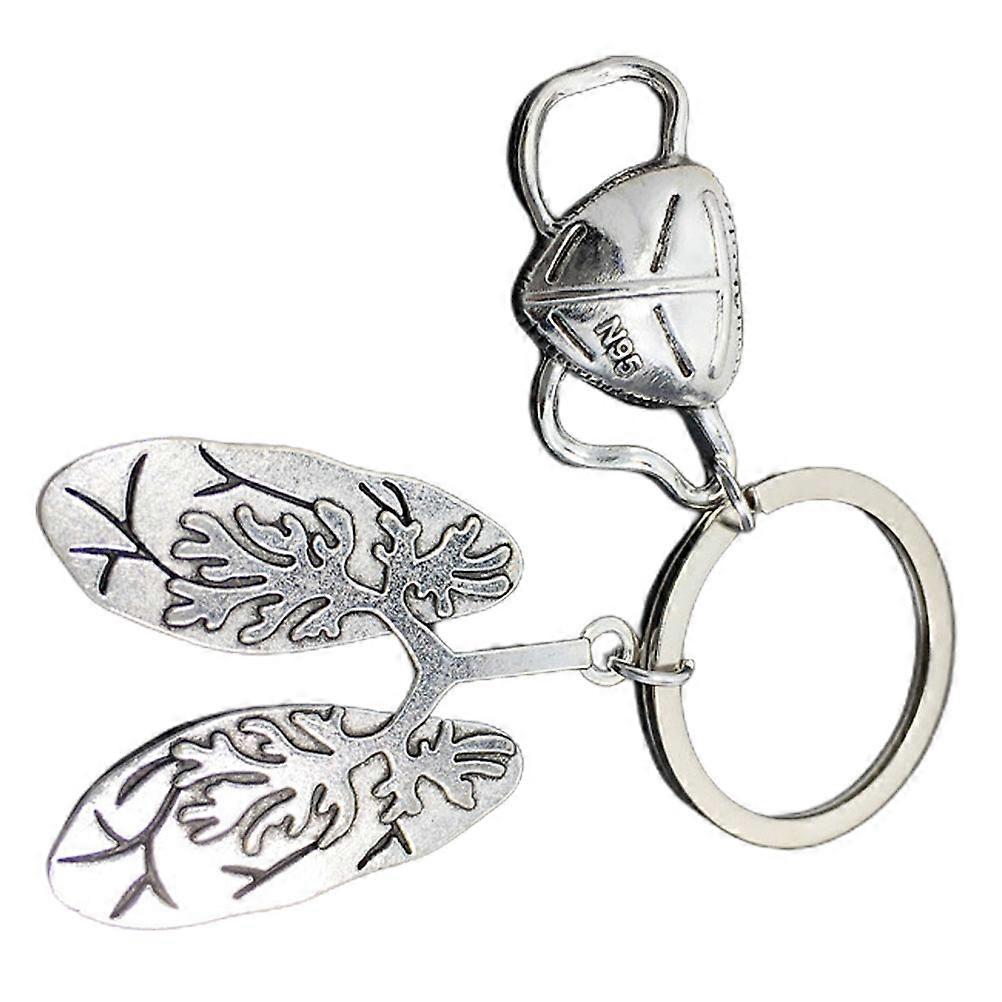 Key Ring Pulmonary Lobe Shaped Bag Pendant Holder 1Set