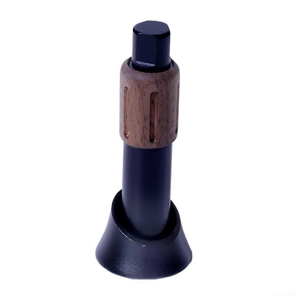 Adjustable Espresso Distribution Tool with Telescopic Coffee Grounds Leveler for Even Extraction Black