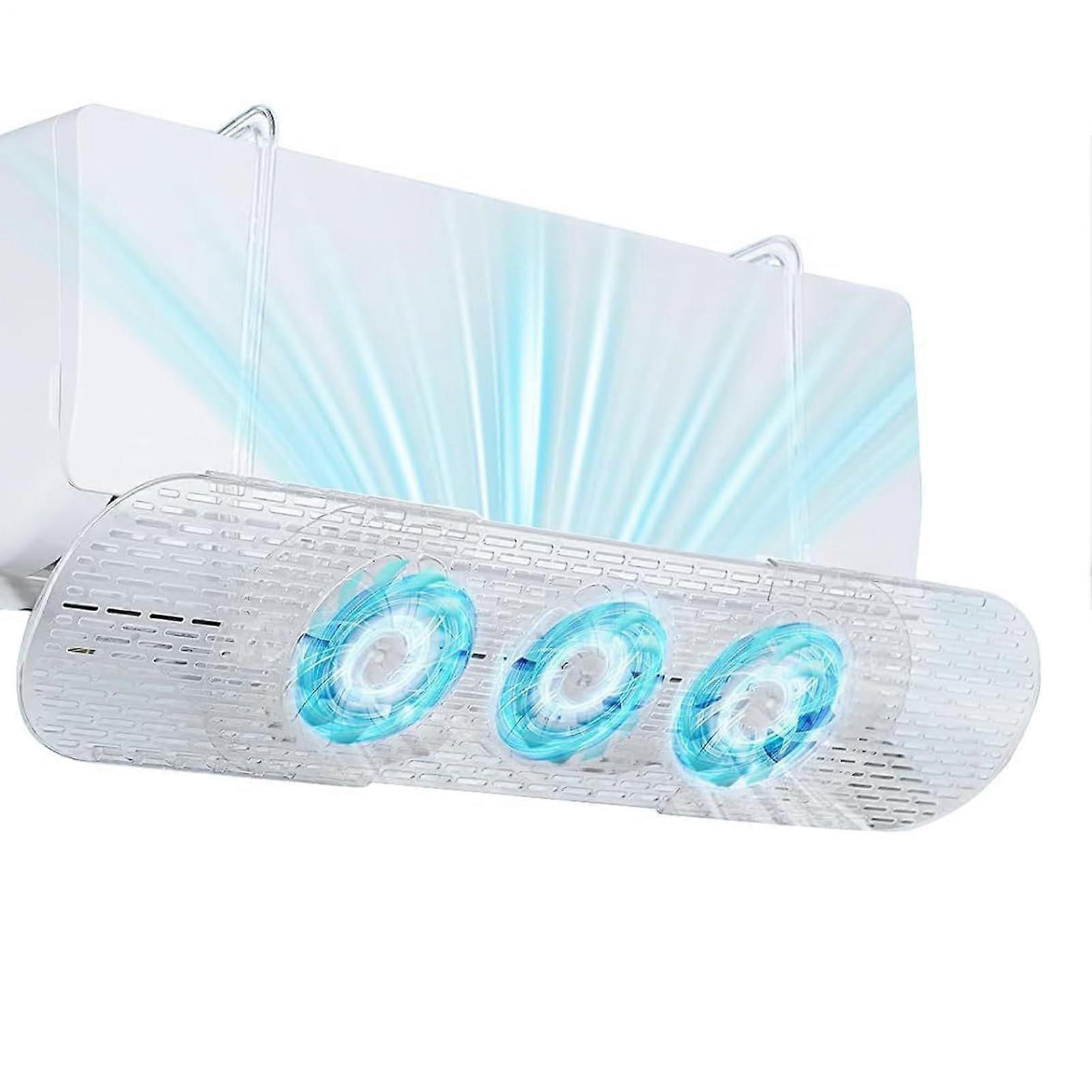 Adjustable Wall Mounted Air Conditioner Deflector with Retractable AC Vent Cover for Even Airflow