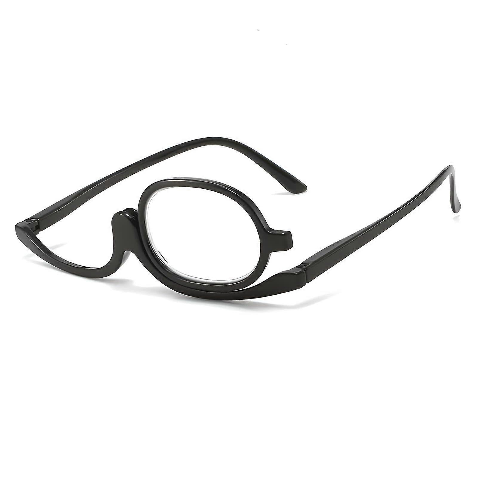 Makeup Reading Glasses with Adjustable Rotating Lens Magnifying +1.5 for Precise Women's Makeup