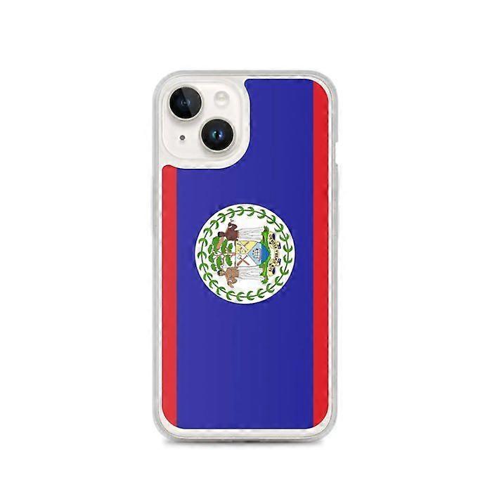 Phone Case – Belize Flag – Compatible with iPhone 14 – Soft Case – Durable and Shockproof - Silicone - Pixelforma