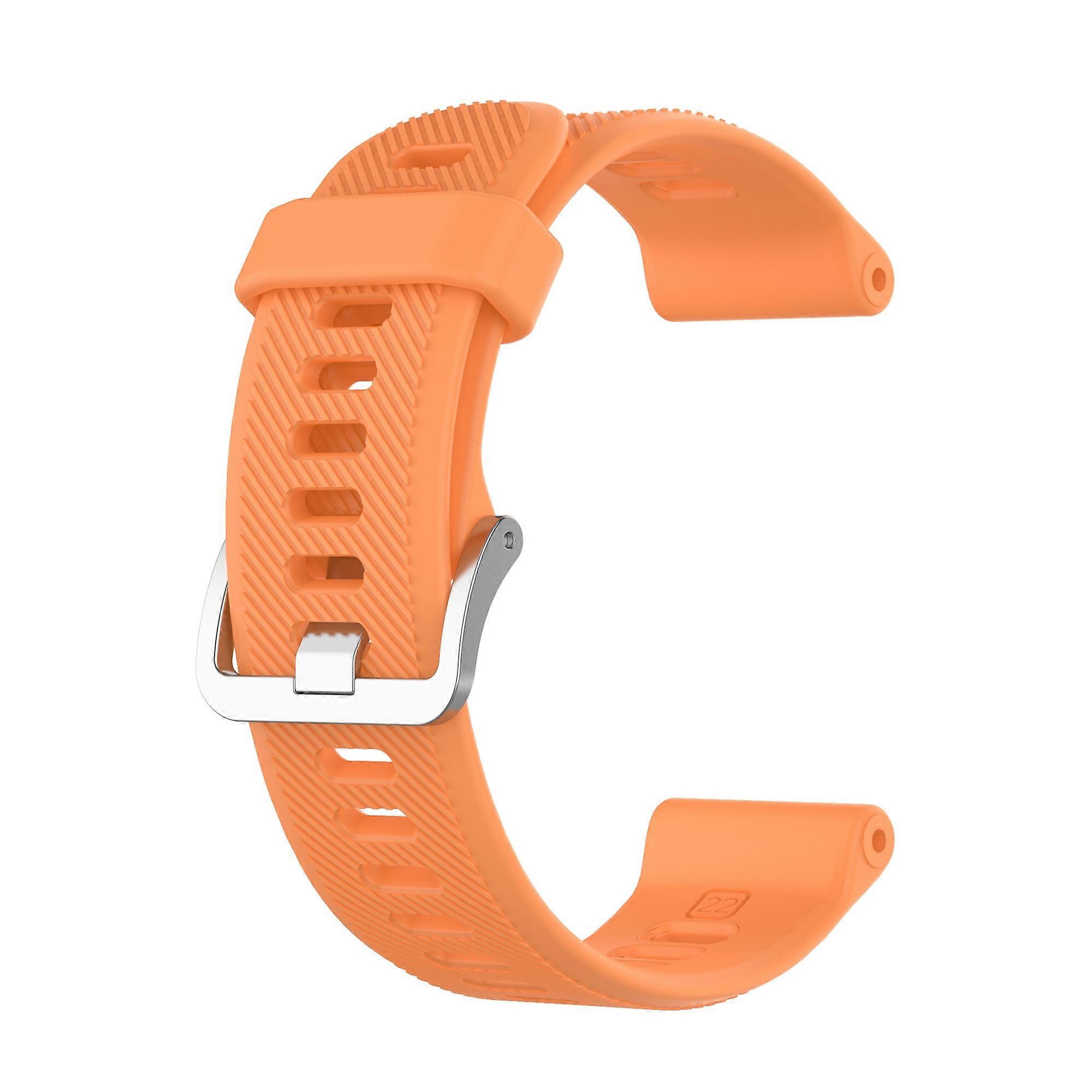 Solid Color Silicone Replacement Watch Strap for Garmin Forerunner 745