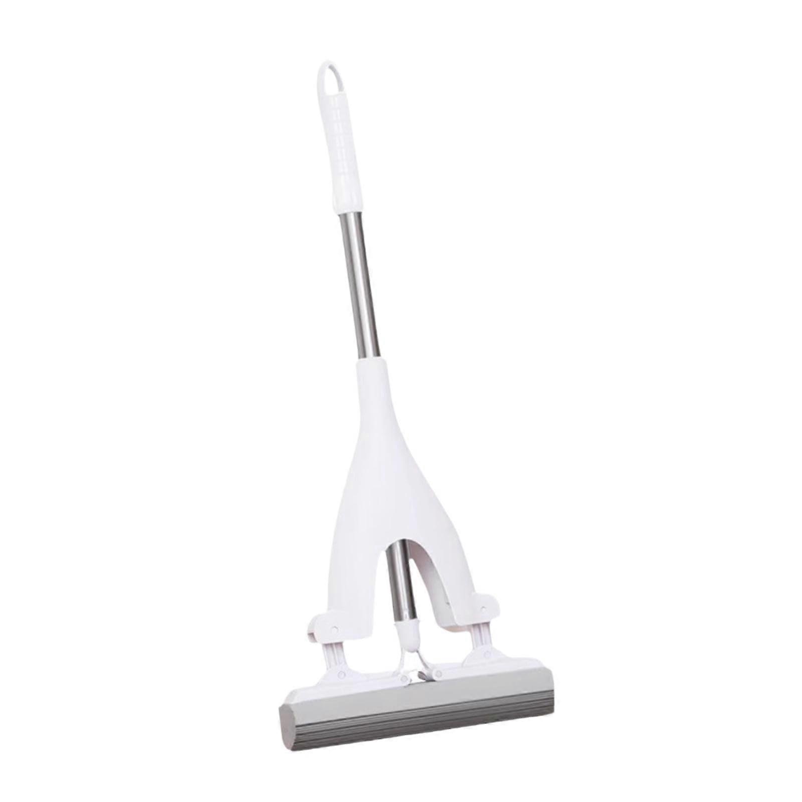 Mini Mop with Strong Absorption for Kitchen and Bathroom, Compact Short Handle Wet Dry Cleaning