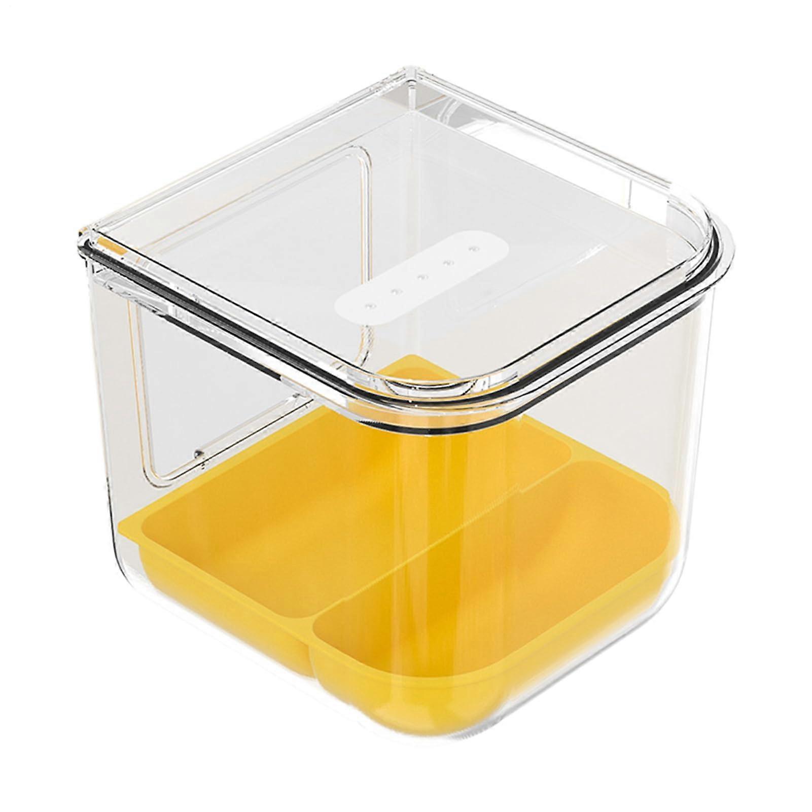 Clear Bird Cage Feeder and Hangable Bath with 360° View and GravityDriven Design for Parrots