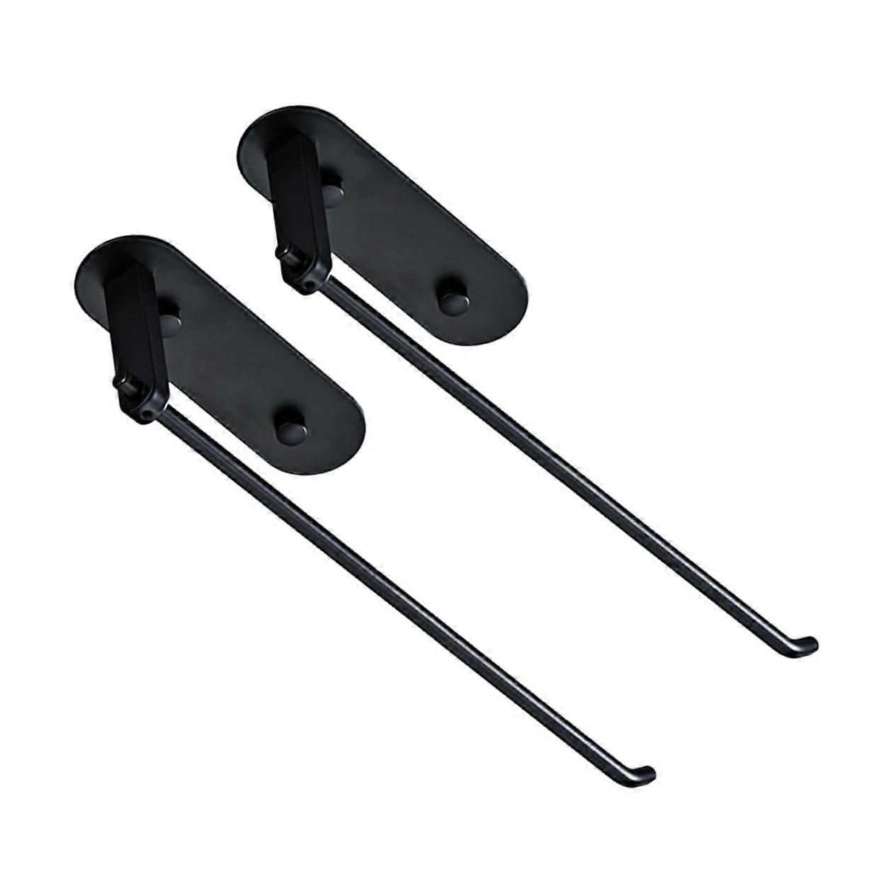 2pcs Wall Mounted Paper Towel Holder Rack No Drilling Space Saving for Kitchen and Bathroom