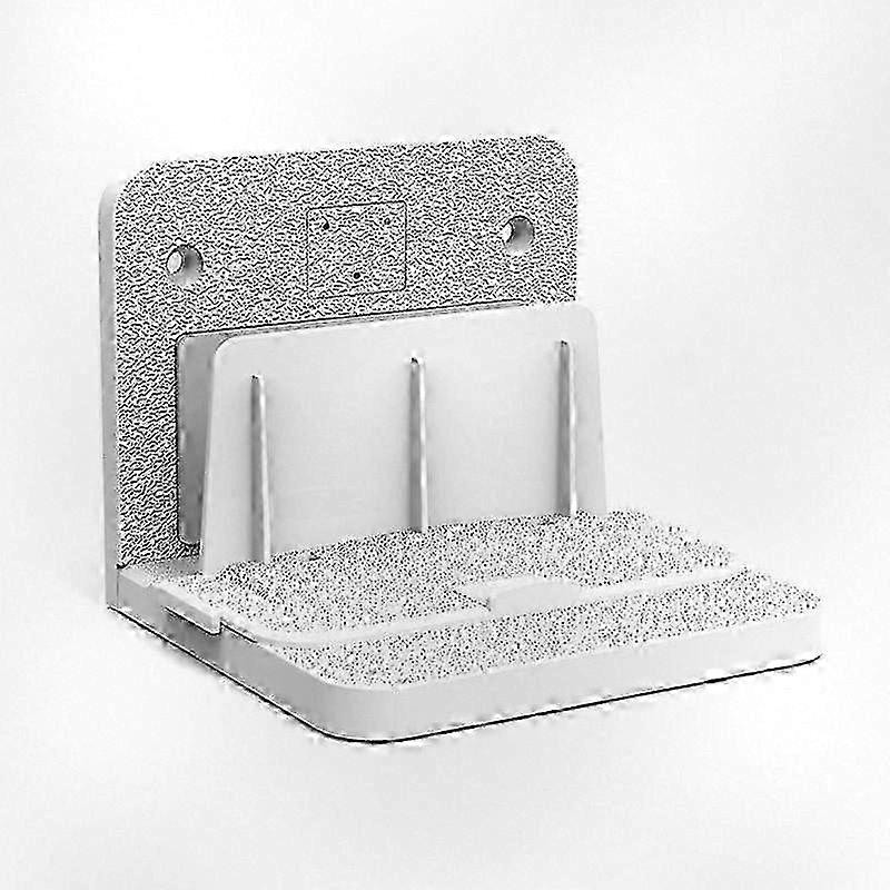 White Universal Wall Mount for Set-Top Boxes, Routers, Modems, Switches, and Wireless Display Devices Compatible with Multiple Brands