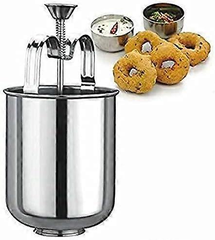 Stainless Steel Donut Maker Dispenser with Ergonomic Handle for Easy Kitchen Pastry Baking