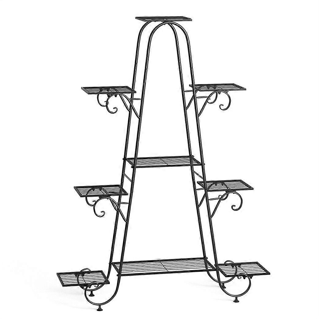 9 Tier Large Plant Stand Metal Flower Pot Holder Display Shelf Garden Rack