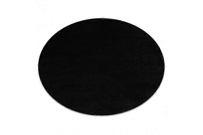 ETON PLUS circle carpet black, one-color, uniform, plain