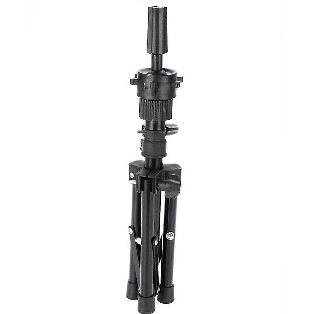Mannequin Head Stand with Adjustable Tripod Height for Hairdressing Training and Stable Support