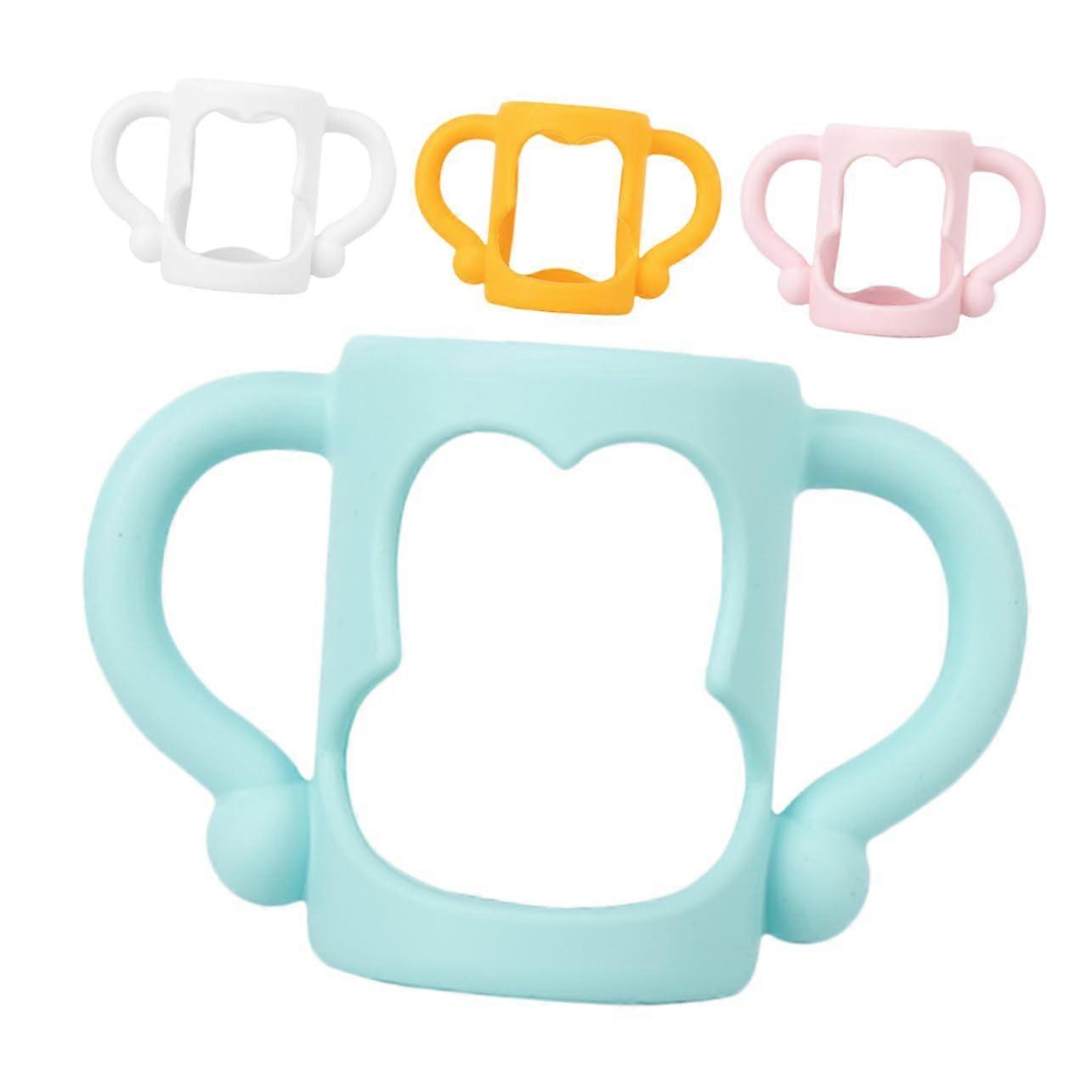 4pcs Ergonomic Easy Grip Bottle Handles with Quick Snap Attachment for Universal Bottles