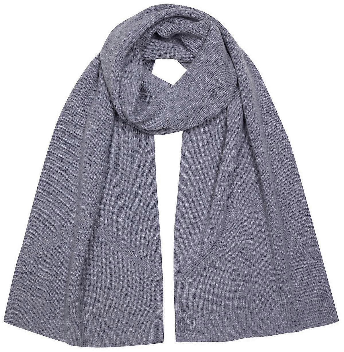 Falke Structured Lambswool Scarf - Grey Mel