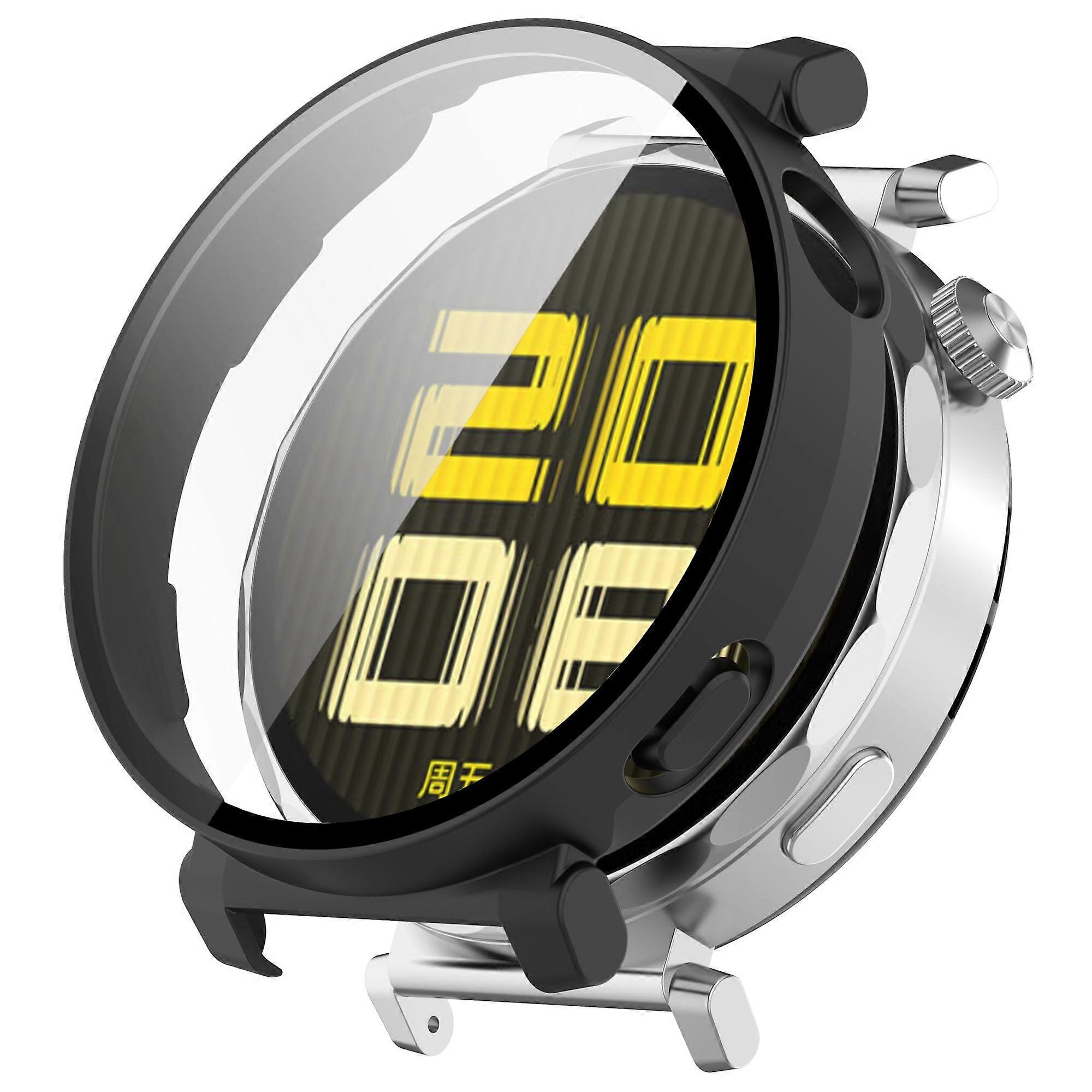 Case with Tempered Glass Screen Protector for Huawei Watch GT 5 Pro 42mm, Full Coverage Scratch Resistant