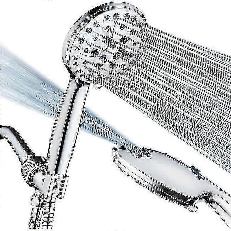 high pressure shower head with 5 adjustable modes and 59-inch hose