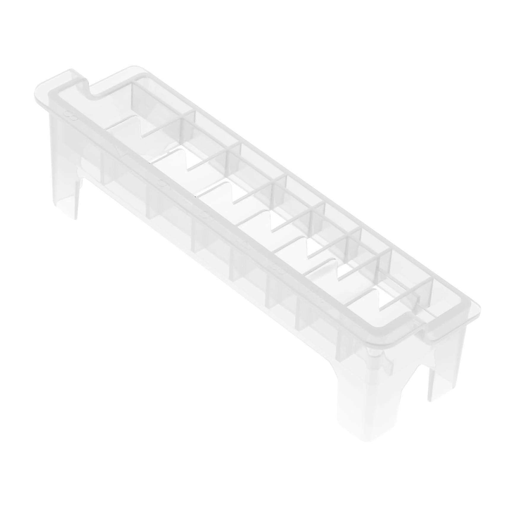 Clipper Comb Holder with Secure 8Grid Design, Clear Hair Clipper Guard Organizer Case